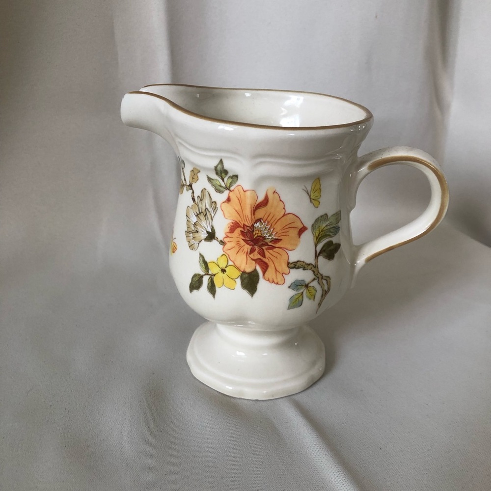 Vintage Floral Creamer Dish